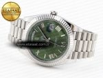 Rolex DayDate 40 GREEN ROMAN BRACELET A2836 - Görsel 7