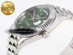 Rolex DayDate 40 GREEN ROMAN BRACELET A2836 - Görsel 9