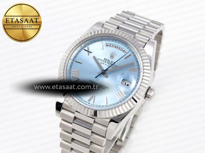 Rolex DayDate 40 ICE BLUE BRACELET A2836 - Görsel 2