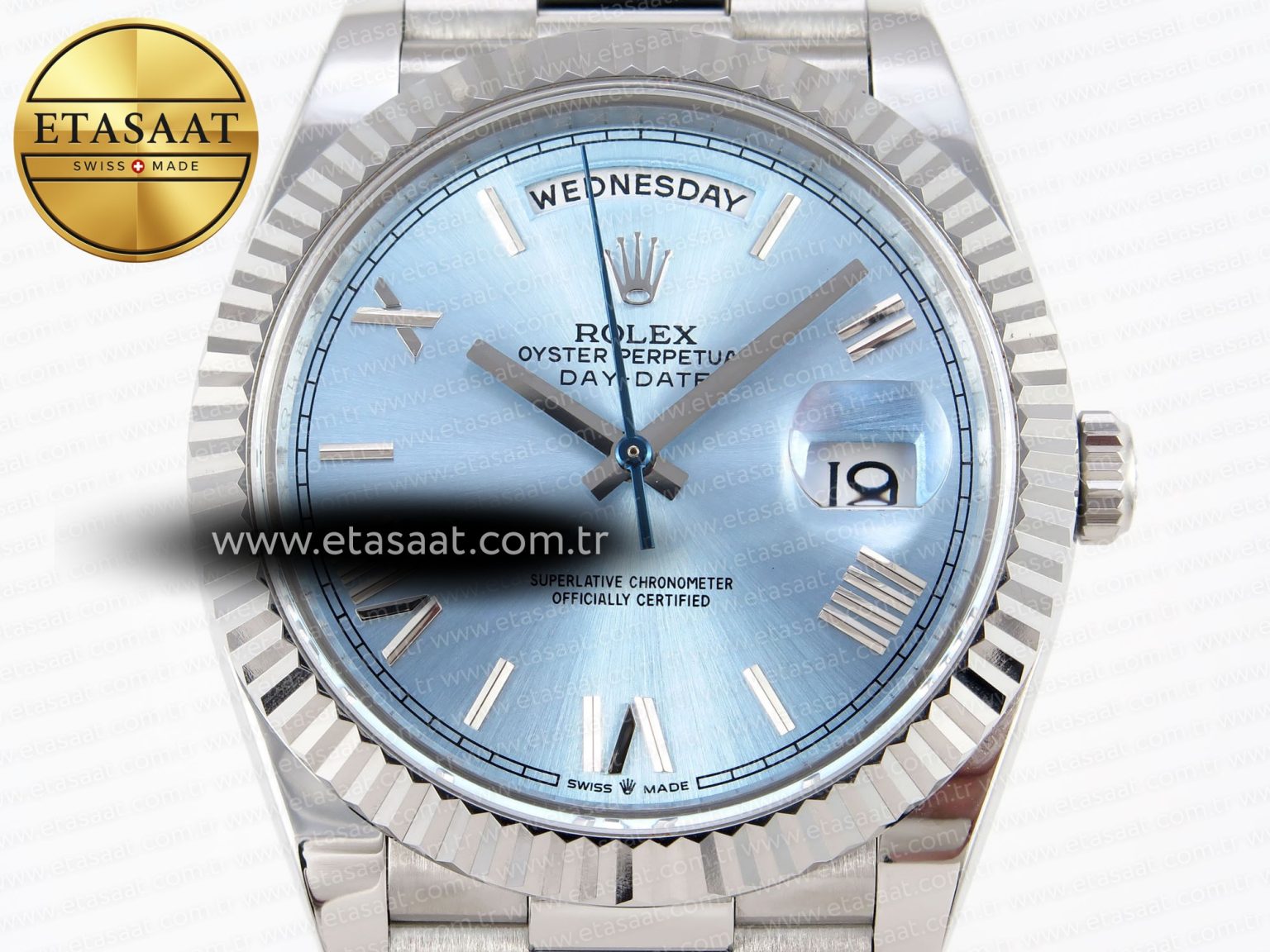Rolex DayDate 40 ICE BLUE BRACELET A2836 - Görsel 4