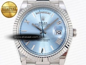 Rolex DayDate 40 ICE BLUE BRACELET A2836 - Görsel 4