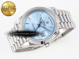 Rolex DayDate 40 ICE BLUE BRACELET A2836 - Görsel 6