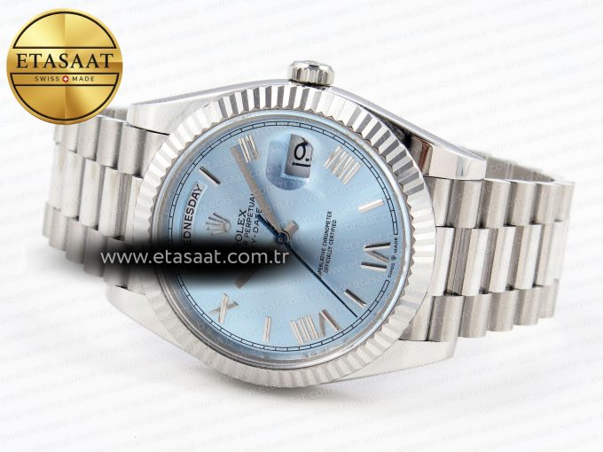 Rolex DayDate 40 ICE BLUE BRACELET A2836 - Görsel 7