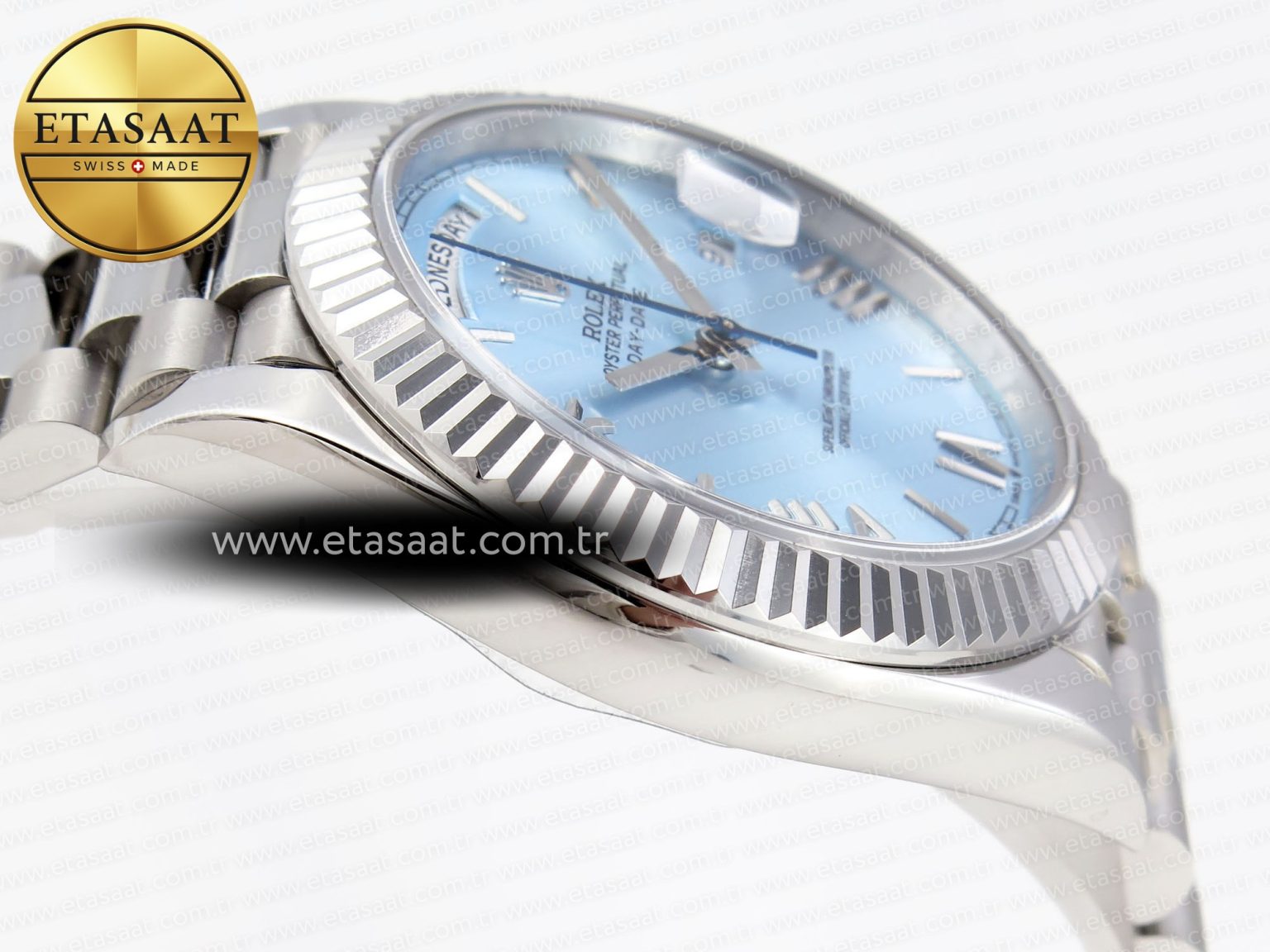 Rolex DayDate 40 ICE BLUE BRACELET A2836 - Görsel 9