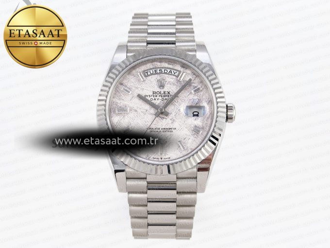 Rolex DayDate 40 METEORITE CRYSTAL A2836 - Görsel 3