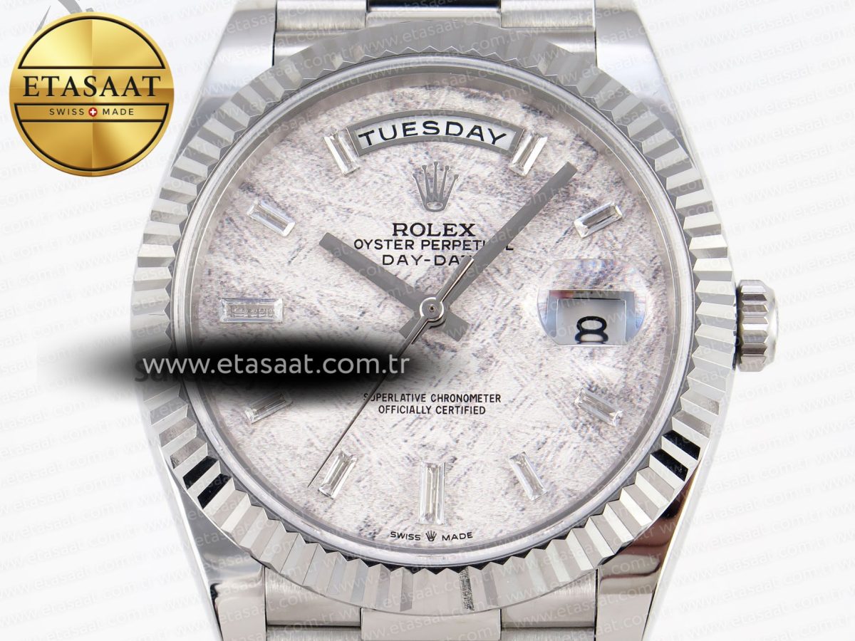 Rolex DayDate 40 METEORITE CRYSTAL A2836 - Görsel 4