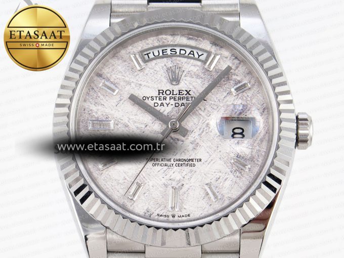 Rolex DayDate 40 METEORITE CRYSTAL A2836 - Görsel 4