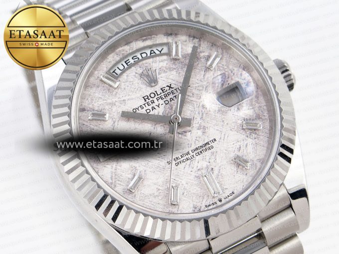 Rolex DayDate 40 METEORITE CRYSTAL A2836 - Görsel 5