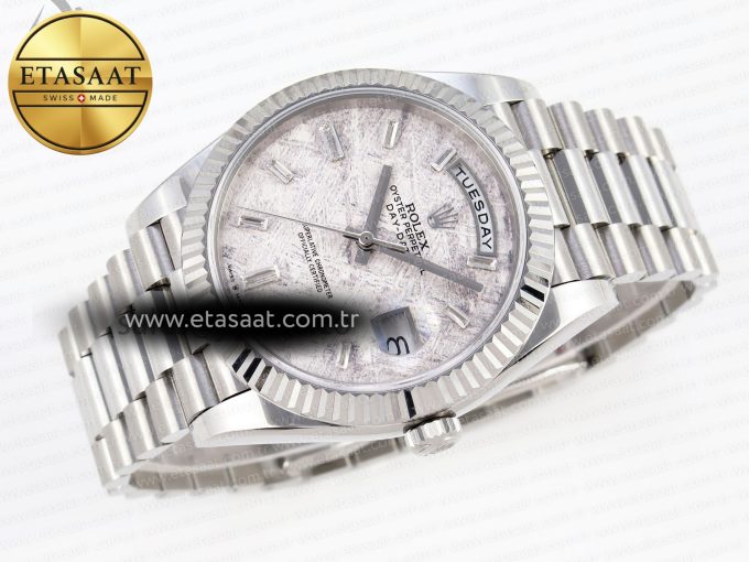 Rolex DayDate 40 METEORITE CRYSTAL A2836 - Görsel 7