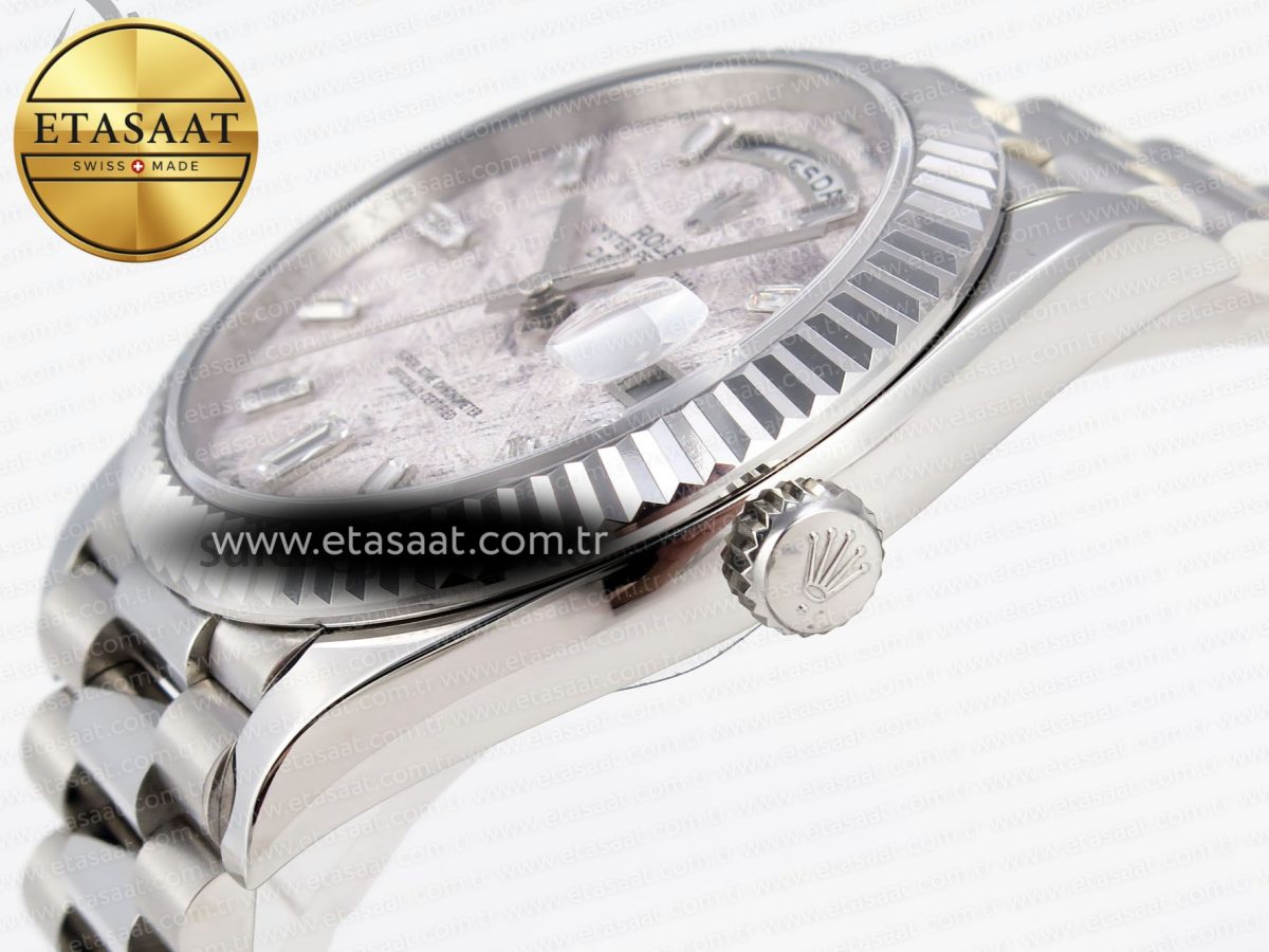 Rolex DayDate 40 METEORITE CRYSTAL A2836 - Görsel 8
