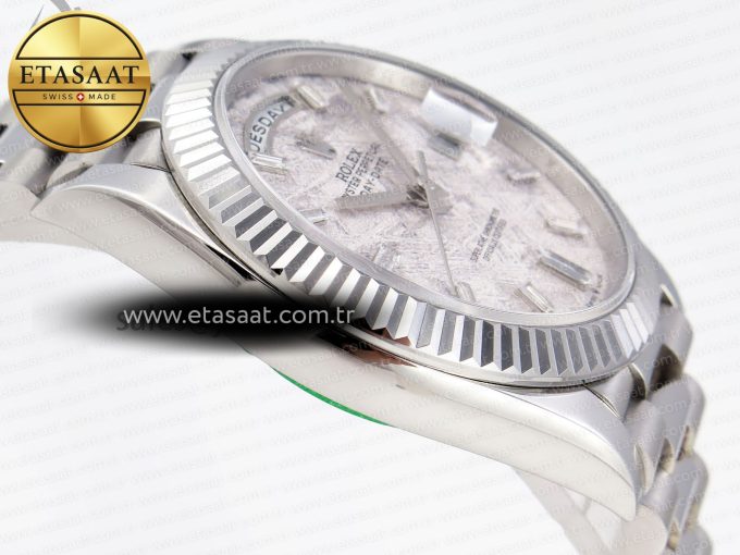 Rolex DayDate 40 METEORITE CRYSTAL A2836 - Görsel 9