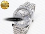 Rolex DayDate 40 SILVER CRYSTAL BRACELET A2836 - Görsel 2