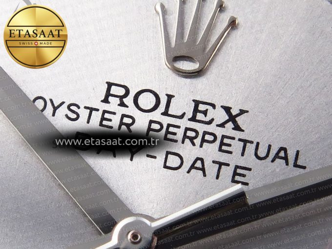 Rolex DayDate 40 SILVER CRYSTAL BRACELET A2836 - Görsel 21