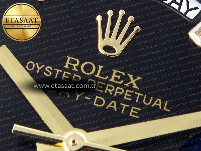 Rolex DayDate 40 BLACK CRYSTAL DIAMONDS A2836 - Görsel 23