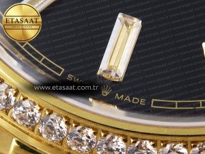 Rolex DayDate 40 BLACK CRYSTAL DIAMONDS A2836 - Görsel 24