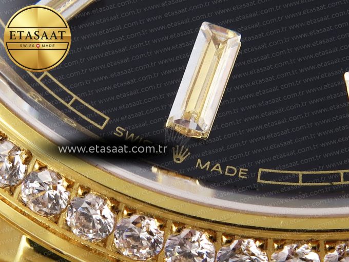 Rolex DayDate 40 BLACK CRYSTAL DIAMONDS A2836 - Görsel 24