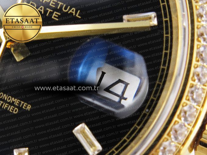 Rolex DayDate 40 BLACK CRYSTAL DIAMONDS A2836 - Görsel 26