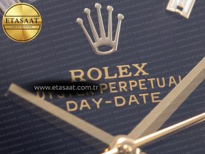 DayDate 40mm 228238 EWF 1:1 Flt YG Black Dial Diamond Markers A2836 - Görsel 10