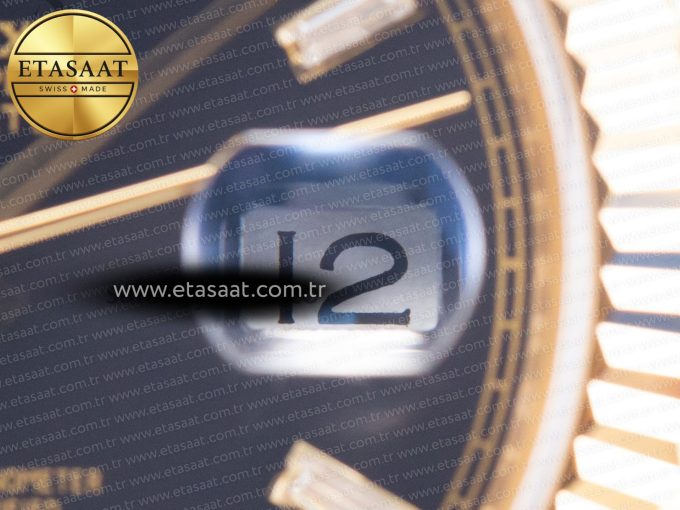 DayDate 40mm 228238 EWF 1:1 Flt YG Black Dial Diamond Markers A2836 - Görsel 13