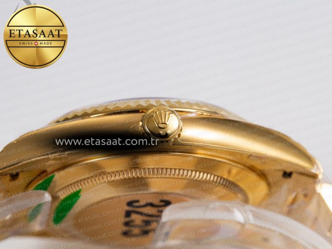 DayDate 40mm 228238 EWF 1:1 Flt YG Black Dial Diamond Markers A2836 - Görsel 15