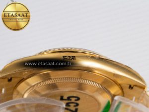 DayDate 40mm 228238 EWF 1:1 Flt YG Black Dial Diamond Markers A2836 - Görsel 16