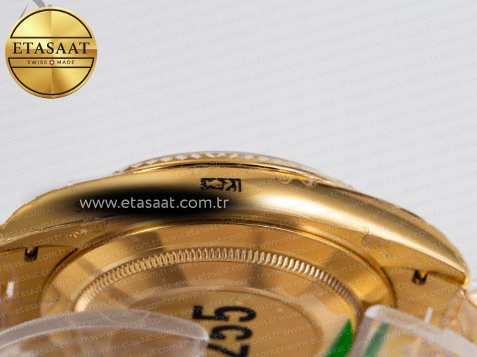 DayDate 40mm 228238 EWF 1:1 Flt YG Black Dial Diamond Markers A2836 - Görsel 16