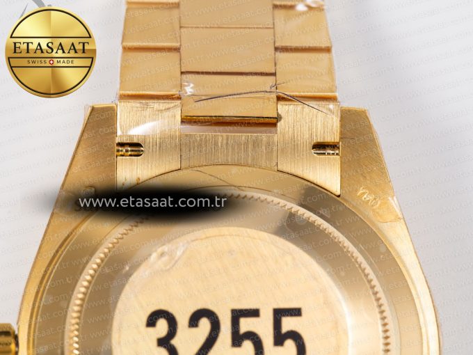 DayDate 40mm 228238 EWF 1:1 Flt YG Black Dial Diamond Markers A2836 - Görsel 19
