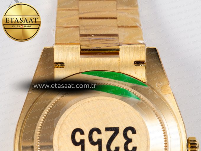 DayDate 40mm 228238 EWF 1:1 Flt YG Black Dial Diamond Markers A2836 - Görsel 20