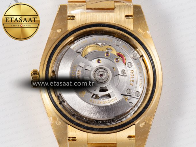 DayDate 40mm 228238 EWF 1:1 Flt YG Black Dial Diamond Markers A2836 - Görsel 21