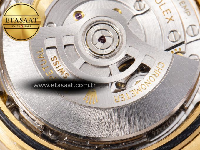 DayDate 40mm 228238 EWF 1:1 Flt YG Black Dial Diamond Markers A2836 - Görsel 22