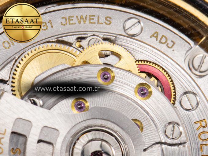 DayDate 40mm 228238 EWF 1:1 Flt YG Black Dial Diamond Markers A2836 - Görsel 23