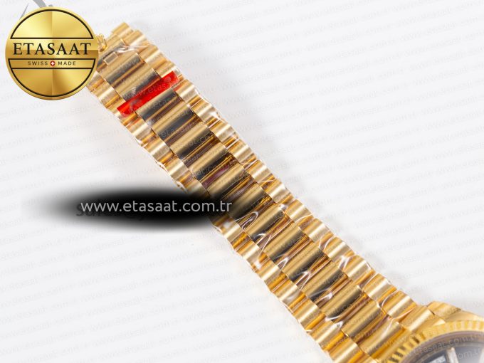DayDate 40mm 228238 EWF 1:1 Flt YG Black Dial Diamond Markers A2836 - Görsel 31