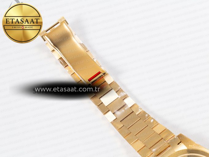 DayDate 40mm 228238 EWF 1:1 Flt YG Black Dial Diamond Markers A2836 - Görsel 32