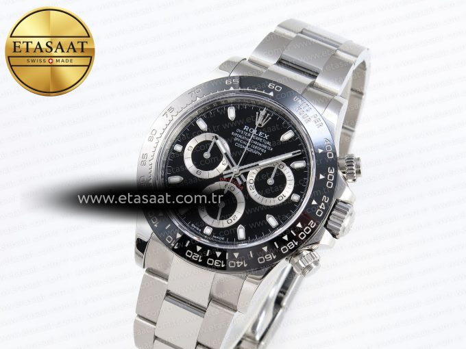 DAYTONA 116500 APSF 1:1 BEST EDITION BLACK DIAL ON SS BRACELET SH4130 - Görsel 2