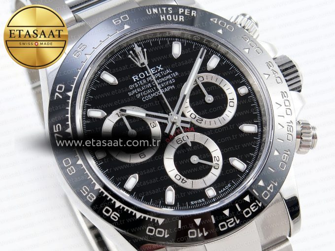 DAYTONA 116500 APSF 1:1 BEST EDITION BLACK DIAL ON SS BRACELET SH4130 - Görsel 5