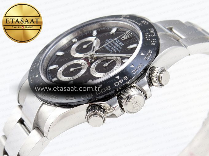 DAYTONA 116500 APSF 1:1 BEST EDITION BLACK DIAL ON SS BRACELET SH4130 - Görsel 8