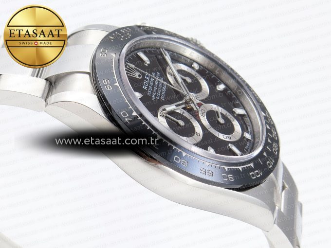DAYTONA 116500 APSF 1:1 BEST EDITION BLACK DIAL ON SS BRACELET SH4130 - Görsel 9