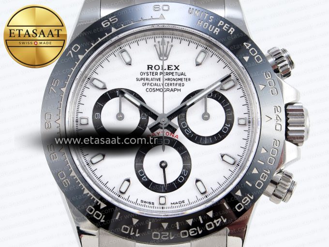 DAYTONA 116500 APSF 1:1 BEST EDITION WHITE DIAL ON SS BRACELET SH4130 - Görsel 4