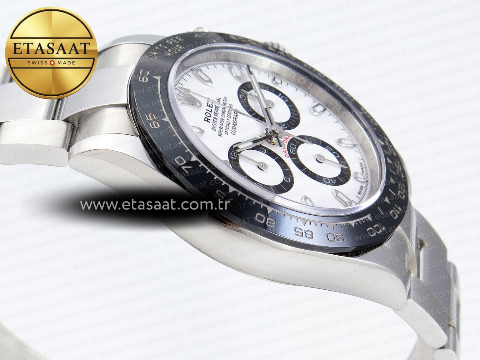 Rolex DAYTONA 116500 WHITE DIAL ON SS SH4130 - Görsel 9