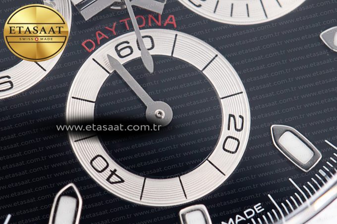 Daytona 116500 Clean 1:1 Best Edition 904L SS Case and Bracelet Black Dial SA4130 V2 - Görsel 12