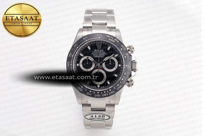 Daytona 116500 Clean 1:1 Best Edition 904L SS Case and Bracelet Black Dial SA4130 V2 - Görsel 3