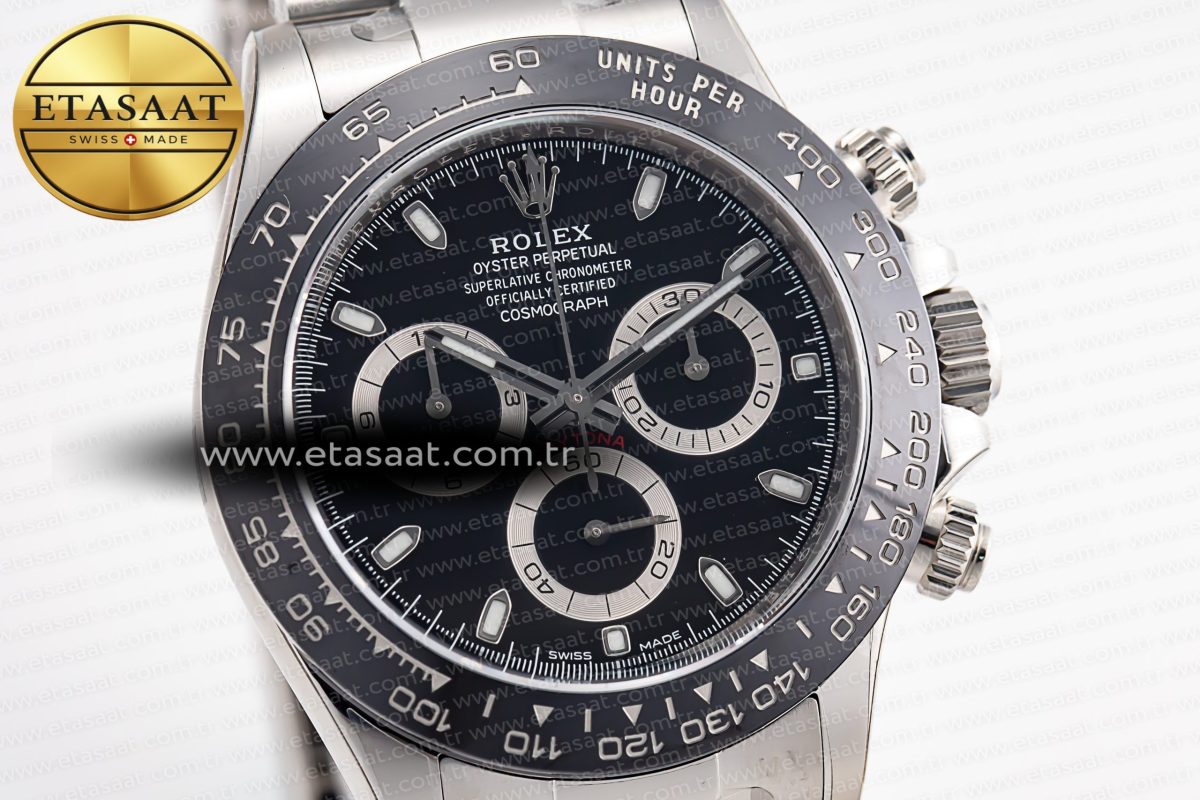 Daytona 116500 Clean 1:1 Best Edition 904L SS Case and Bracelet Black Dial SA4130 V2 - Görsel 5