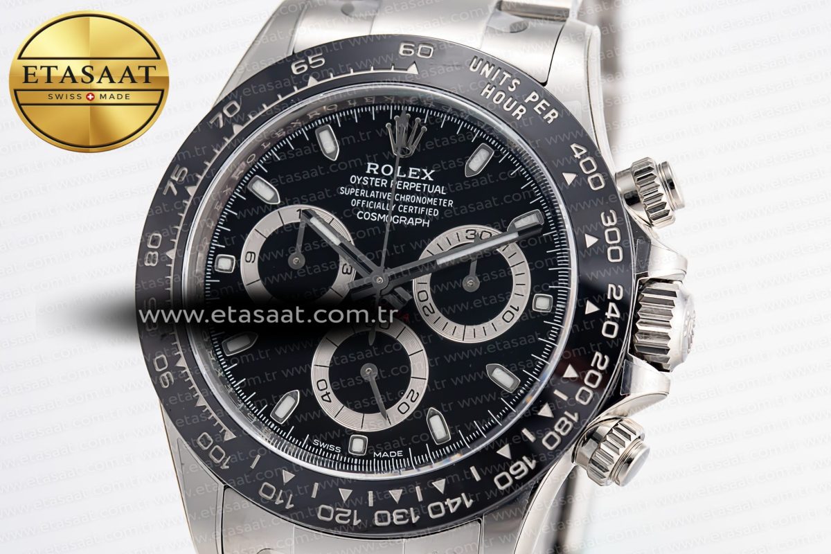Daytona 116500 Clean 1:1 Best Edition 904L SS Case and Bracelet Black Dial SA4130 V2 - Görsel 6
