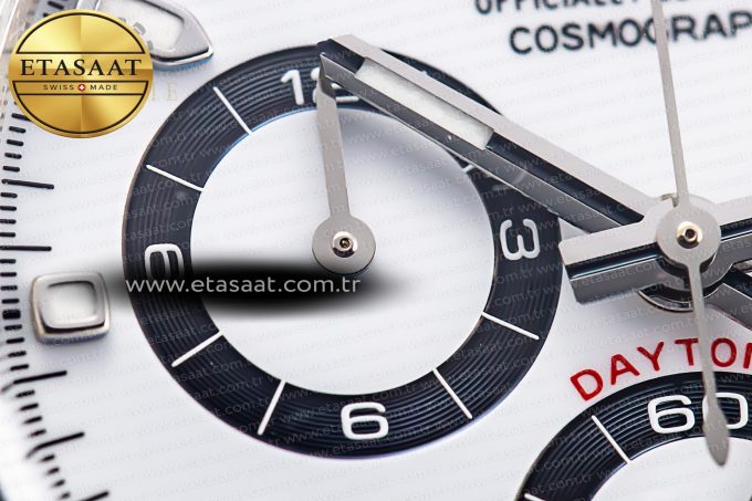 Daytona 116500 Clean 1:1 Best Edition 904L SS Case and Bracelet White Dial SA4130 V2 - Görsel 13
