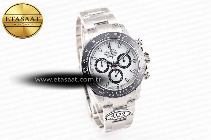 Daytona 116500 Clean 1:1 Best Edition 904L SS Case and Bracelet White Dial SA4130 V2 - Görsel 5