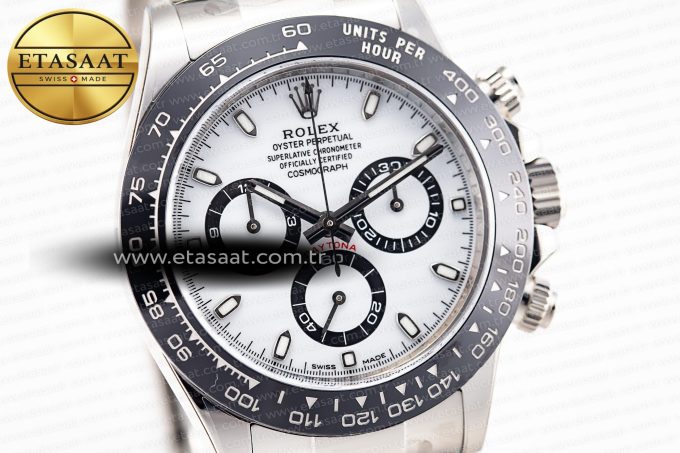 Daytona 116500 Clean 1:1 Best Edition 904L SS Case and Bracelet White Dial SA4130 V2 - Görsel 6