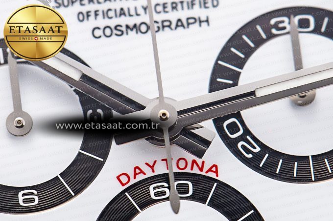 Daytona 116500 Clean 1:1 Best Edition 904L SS Case and Bracelet White Dial SA4130 V2 - Görsel 9