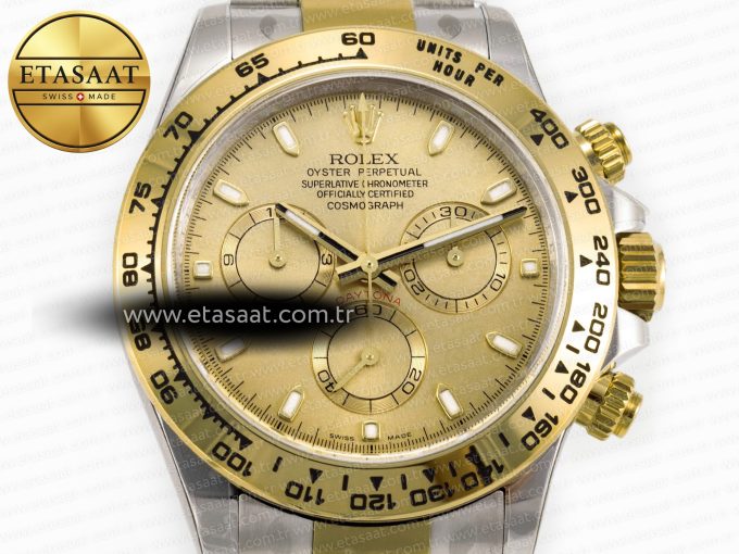 Daytona 116503 Clean 1:1 Best Edition YG Dial on SS/YG Bracelet SA4130 V2 - Görsel 4