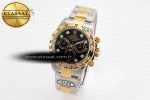 Daytona 116503 Clean Factory 1:1 Best Edition 904L Black Diamond Dial on SS/YG Bracelet SA4130 v2