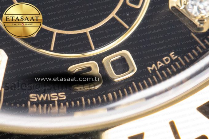 Daytona 116503 Clean Factory 1:1 Best Edition 904L Black Diamond Dial on SS/YG Bracelet SA4130 v2 - Görsel 14